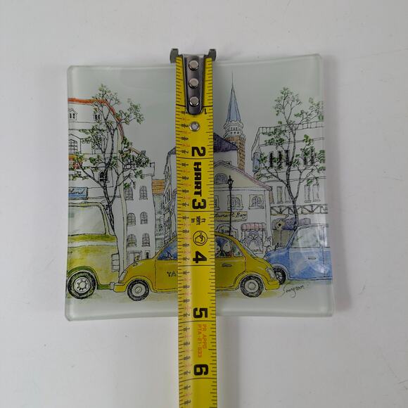 Rabbit Story Glass Tray and Coasters Vanity Cutting Board Unique Functional Art - Picture 15 of 16